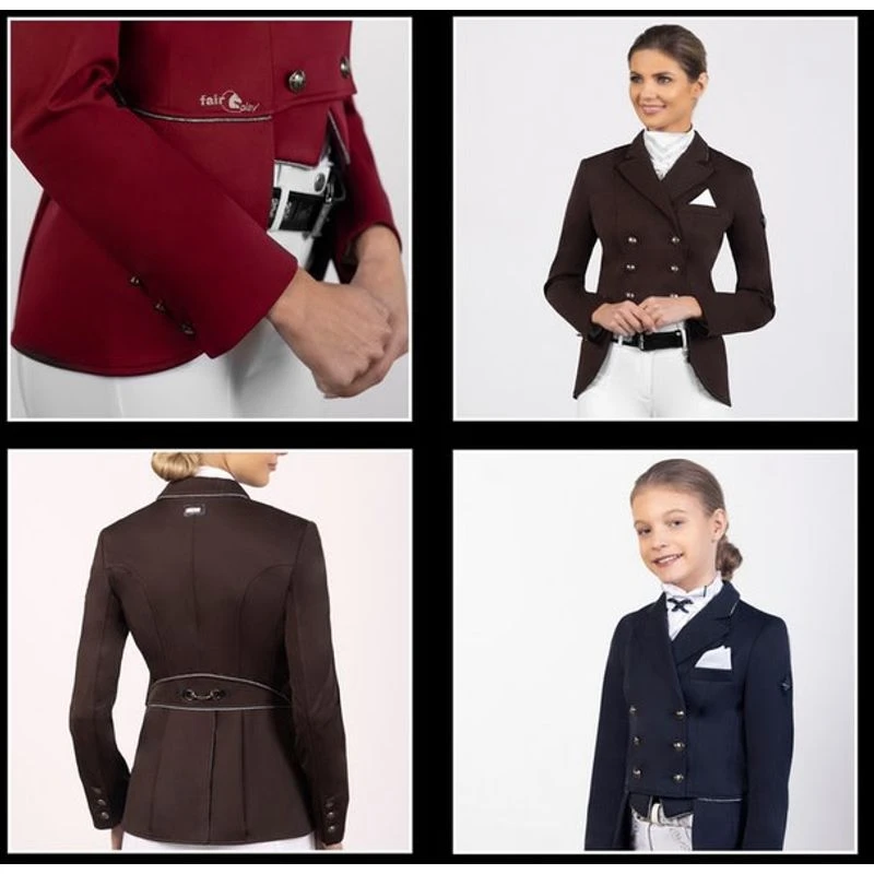 Fair Play Women's Beatrice Short Tail Coat - Navy 3 Fair Play Women's Beatrice Short Tail Coat - Navy - Image 3