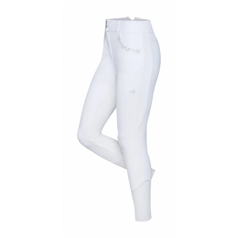 Fair Play Kids' Daisy Chic Full Seat Breeches - White 1 Fair Play Kids' Daisy Chic Full Seat Breeches - White