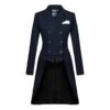Fair Play Women's Dorothee Rose Gold Shadbelly Coat - Navy -Ovation Sale Shop 593939 800 800