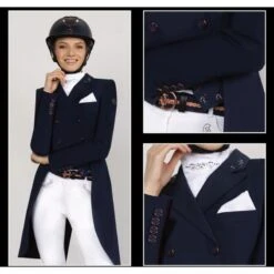 Fair Play Women's Dorothee Rose Gold Shadbelly Coat - Navy 7 Fair Play Women's Dorothee Rose Gold Shadbelly Coat - Navy -Ovation Sale Shop 593942 800 800