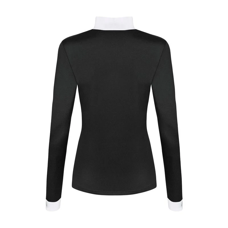 Fair Play Women's Meredith Half Turtleneck Long Sleeve Competition Shirt - Black 2 Fair Play Women's Meredith Half Turtleneck Long Sleeve Competition Shirt - Black - Image 2