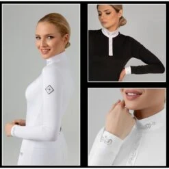 Fair Play Women's Meredith Half Turtleneck Long Sleeve Competition Shirt - Black 7 Fair Play Women's Meredith Half Turtleneck Long Sleeve Competition Shirt - Black -Ovation Sale Shop 594226 800 800