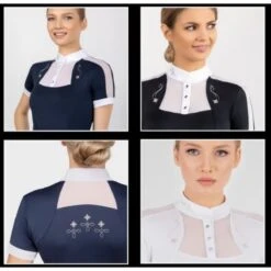 Fair Play Women's Lorella Short Sleeve Competition Shirt - White 7 Fair Play Women's Lorella Short Sleeve Competition Shirt - White -Ovation Sale Shop 594422 800 800