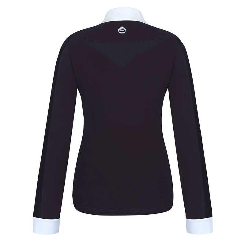 Fair Play Women's Claire Pearl Long Sleeve Competition Shirt - Black/White 2 Fair Play Women's Claire Pearl Long Sleeve Competition Shirt - Black/White - Image 2