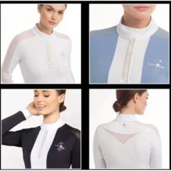 Fair Play Women's Claire Pearl Long Sleeve Competition Shirt - Black/White 7 Fair Play Women's Claire Pearl Long Sleeve Competition Shirt - Black/White -Ovation Sale Shop 594856 800 800