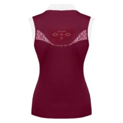 Fair Play Women's Cecile Rose Gold Sleeveless Competition Shirt - Burgundy -Ovation Sale Shop 595076 800 800