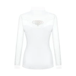 Fair Play Women's Cecile Rose Gold Long Sleeve Competition Shirt - White -Ovation Sale Shop 595304 800 800