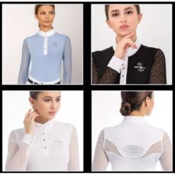 Fair Play Women's Cecile Long Sleeve Competition Shirt - Black -Ovation Sale Shop 595358 800 800