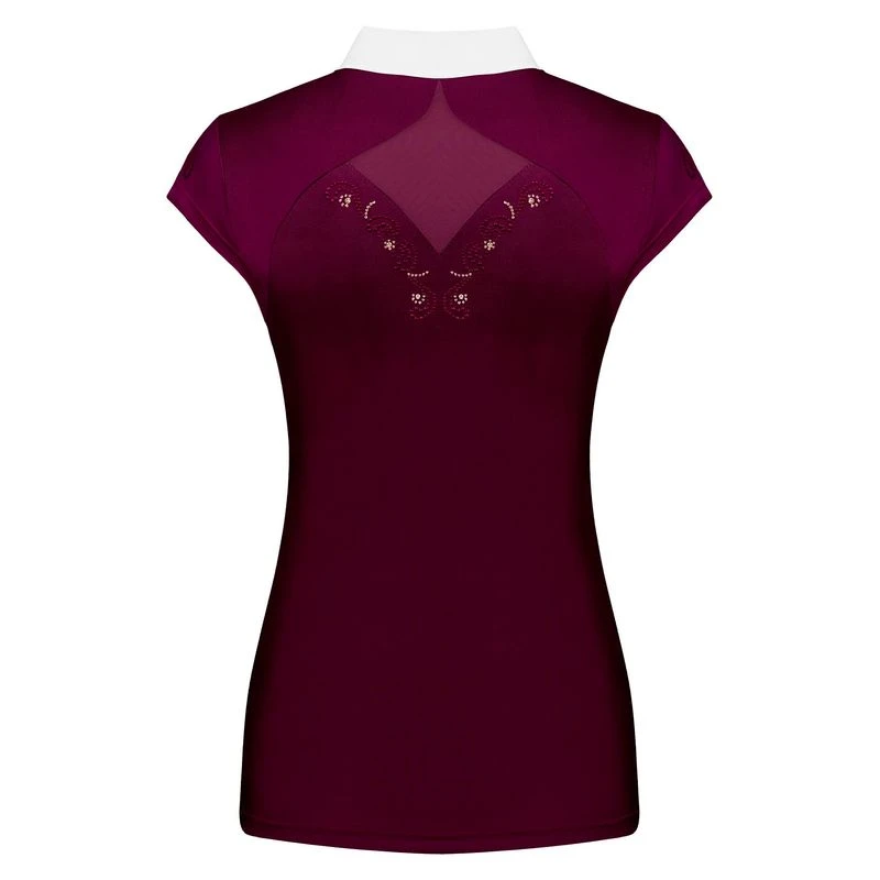 Fair Play Women's Cathrine Rose Gold Sleeveless Competion Shirt - Burgundy 2 Fair Play Women's Cathrine Rose Gold Sleeveless Competion Shirt - Burgundy - Image 2