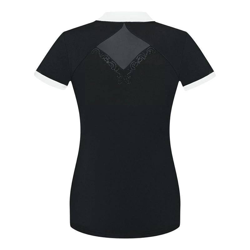 Fair Play Women's Cathrine Short Sleeve Competition Shirt - Black/White 2 Fair Play Women's Cathrine Short Sleeve Competition Shirt - Black/White - Image 2