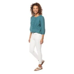 EQL Women's In Motion Cropped Pant - White -Ovation Sale Shop 597657 800 800