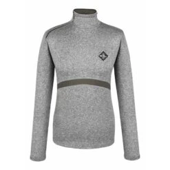 Fair Play Women's Thelma Half Turtleneck - Grey Melange
