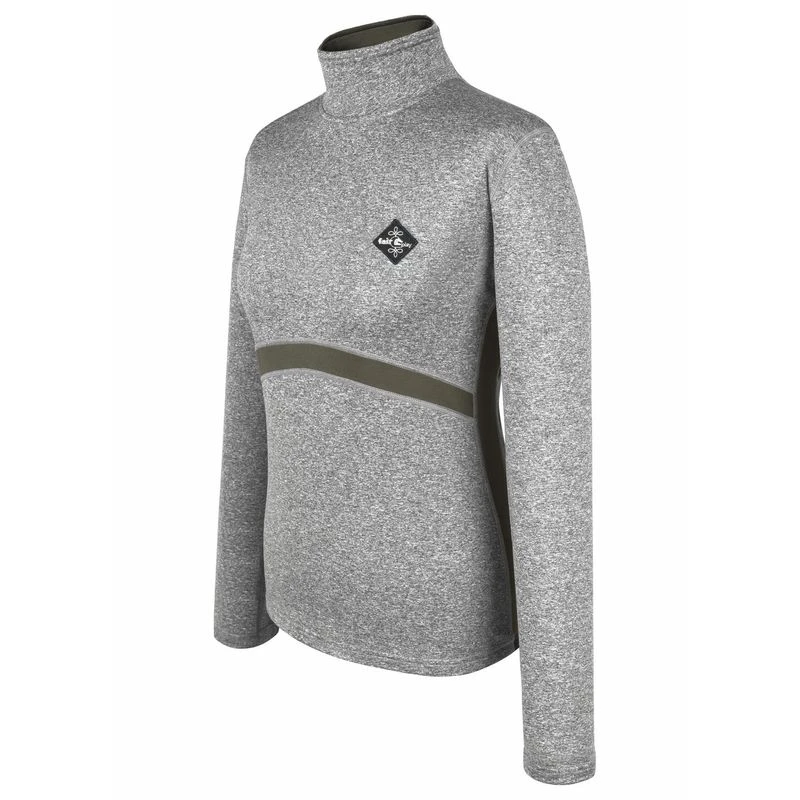 Fair Play Women's Thelma Half Turtleneck - Grey Melange 3 Fair Play Women's Thelma Half Turtleneck - Grey Melange - Image 3