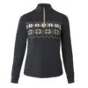 Horze Women's Emily Training Shirt W/Snowflake Print - Black -Ovation Sale Shop 602494 800 800