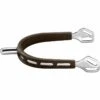 Herm Sprenger 25mm Rounded Neck Ultra Fit Extra Grip Spurs - Stainless Steel/Brown Grip -Ovation Sale Shop 605204 800 800