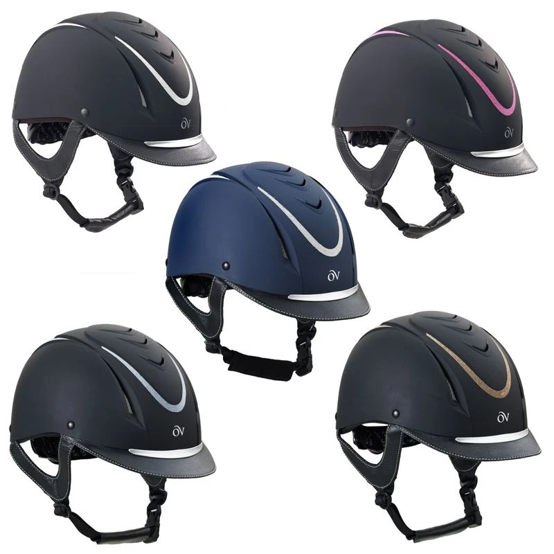 Ovation Z-6 Glitz Helmet - Black/Black/Blue 2 Ovation Z-6 Glitz Helmet - Black/Black/Blue - Image 2