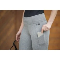 Kerrits Women's Free Style Knee Patch Pocket Tights - Charcoal Heather/Black -Ovation Sale Shop 610823 800 800