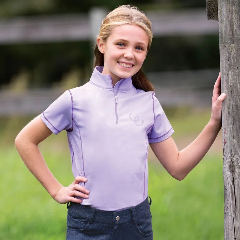 Equistar Kids' Performance Top - Violet 1 Equistar Kids' Performance Top - Violet