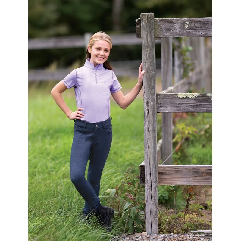 Equistar Kids' Performance Top - Violet 2 Equistar Kids' Performance Top - Violet - Image 2
