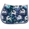 Ovation Altitude Print AP Saddle Pad - Blue Whimsical Horses -Ovation Sale Shop 621282 800 800
