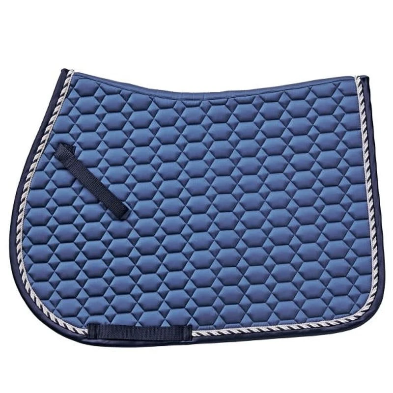 Ovation Elegance Satin AP Saddle Pad - Navy 1 Ovation Elegance Satin AP Saddle Pad - Navy