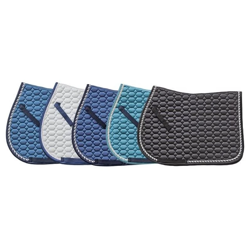 Ovation Elegance Satin AP Saddle Pad - Navy 2 Ovation Elegance Satin AP Saddle Pad - Navy - Image 2