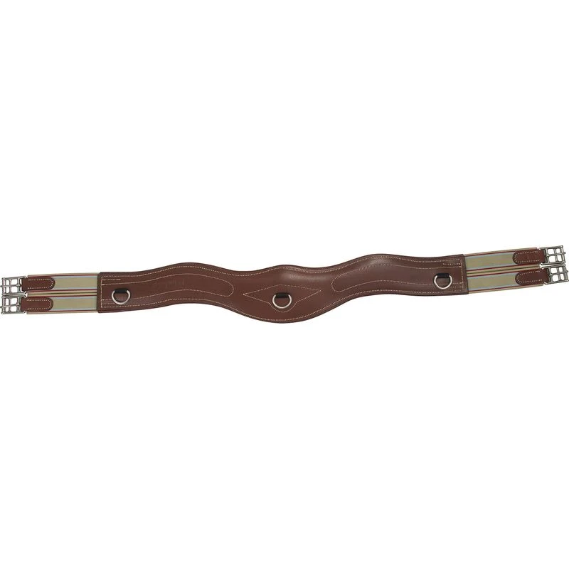 M. Toulouse Anatomic Shaped Padded Leather Girth - Cognac 1 M. Toulouse Anatomic Shaped Padded Leather Girth - Cognac