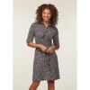 EQL Women's Belted Knit Dress - Black Bit Geo -Ovation Sale Shop 644676 800 800