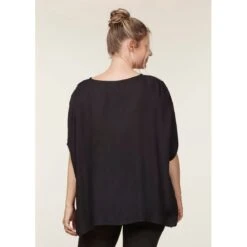 EQL Women's Embroidered EQ Stripe Top - Black -Ovation Sale Shop 644785 800 800