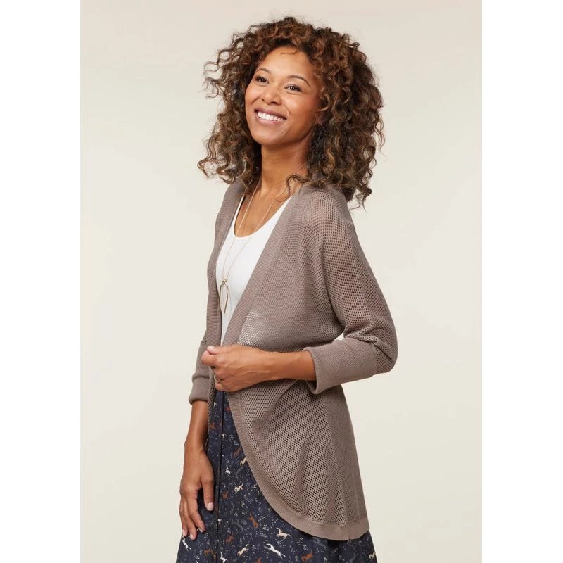 EQL Women's Mesh Cocoon Cardigan - Falcon 2 EQL Women's Mesh Cocoon Cardigan - Falcon - Image 2