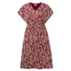 EQL Women's Inspired V-Neck Dress - Sangria Hoofprint Meadow 12 EQL Women's Inspired V-Neck Dress - Sangria Hoofprint Meadow -Ovation Sale Shop 645021 800 800