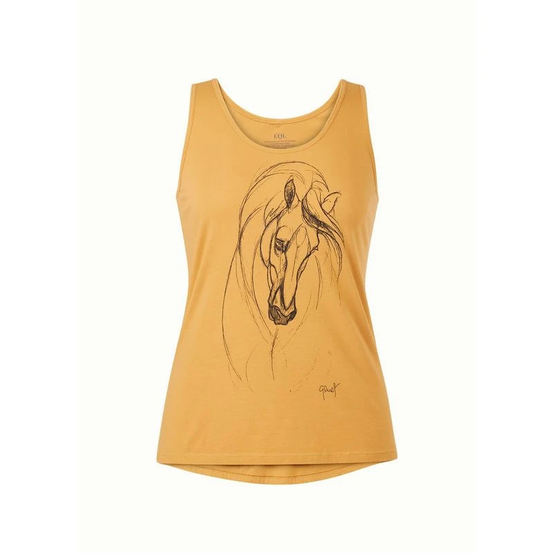 EQL Women's Graceful Horse Tank - Dijon 1 EQL Women's Graceful Horse Tank - Dijon