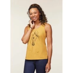 EQL Women's Graceful Horse Tank - Dijon 6 EQL Women's Graceful Horse Tank - Dijon -Ovation Sale Shop 645079 800 800