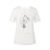 EQL Women's Graceful Horse T-Shirt - Soft White -Ovation Sale Shop 645210 800 800