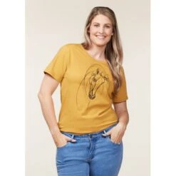 EQL Women's Graceful Horse T-Shirt - Dijon 7 EQL Women's Graceful Horse T-Shirt - Dijon -Ovation Sale Shop 645220 800 800
