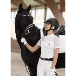 Fair Play Women's Alexis Short Sleeve Competition Shirt - White -Ovation Sale Shop 655021 800 800