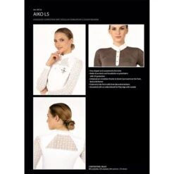 Fair Play Women's Aiko Long Sleeve Competition Shirt - Black 7 Fair Play Women's Aiko Long Sleeve Competition Shirt - Black -Ovation Sale Shop 655531 800 800