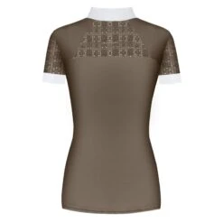Fair Play Women's Aiko Short Sleeve Competition Shirt - Taupe Grey 4 Fair Play Women's Aiko Short Sleeve Competition Shirt - Taupe Grey -Ovation Sale Shop 655643 800 800