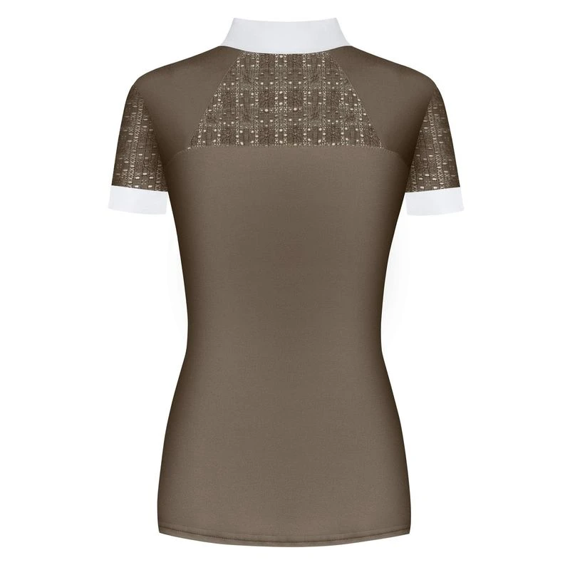 Fair Play Women's Aiko Short Sleeve Competition Shirt - Taupe Grey 2 Fair Play Women's Aiko Short Sleeve Competition Shirt - Taupe Grey - Image 2