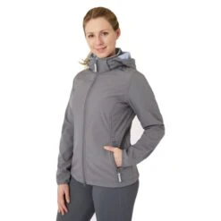 Horze Women's Trisha Softshell Jacket - Smoked Pearl Grey -Ovation Sale Shop 659582 800 800
