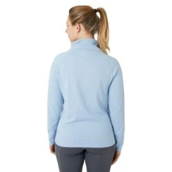 Horze Women's Ira Technical Half Zip Sweatshirt With High Neck - Cashmere Blue -Ovation Sale Shop 659691 800 800