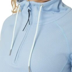 Horze Women's Ira Technical Half Zip Sweatshirt With High Neck - Cashmere Blue -Ovation Sale Shop 659692 800 800