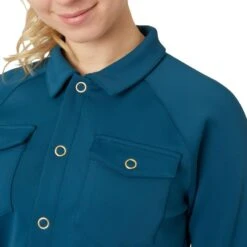 Horze Women's Alyssa Shirt Jacket - Legion Blue 8 Horze Women's Alyssa Shirt Jacket - Legion Blue -Ovation Sale Shop 660055 800 800