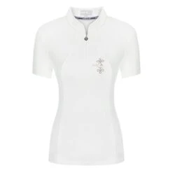 Fair Play Women's Paula Short Sleeve Tech Shirt - White