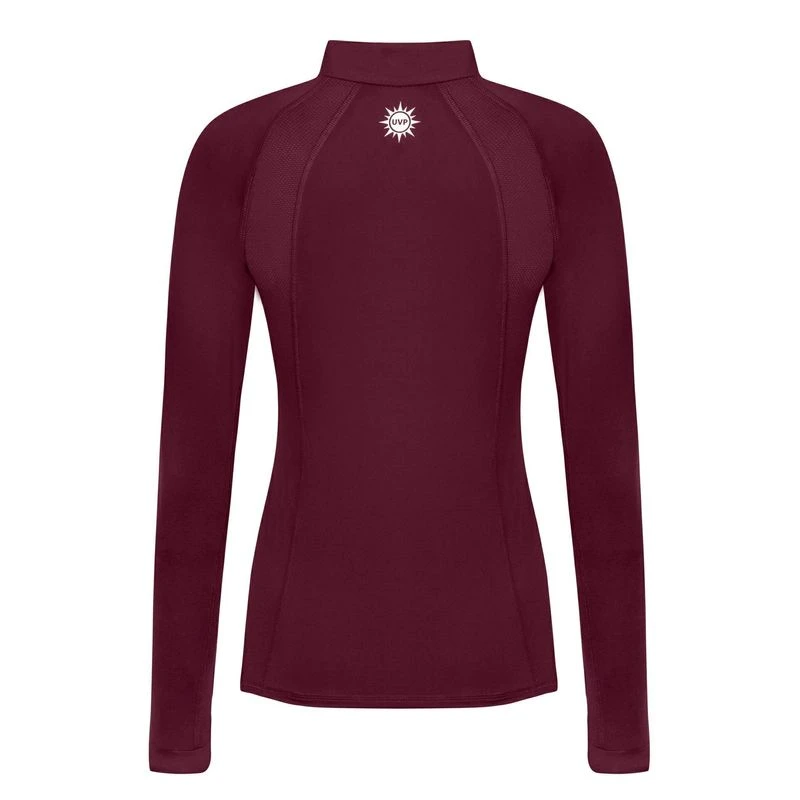 Fair Play Women's Paula Long Sleeve Tech Shirt - Burgundy 2 Fair Play Women's Paula Long Sleeve Tech Shirt - Burgundy - Image 2