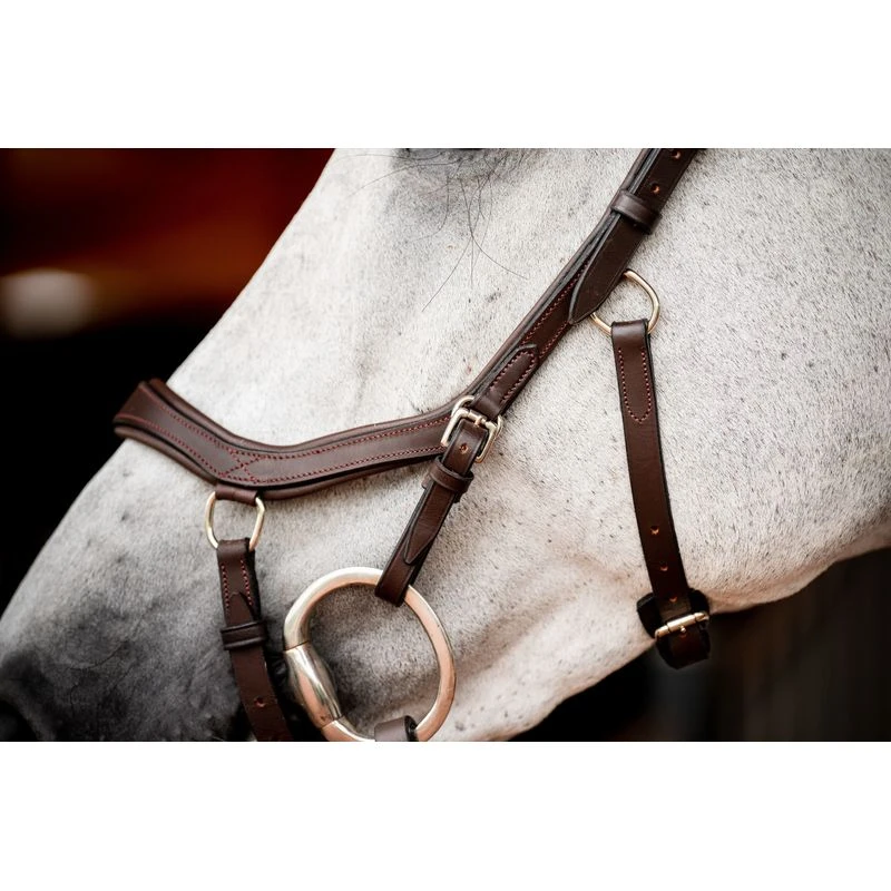 Rambo Micklem 2 Competition Bridle W/Reins - Dark Havana 3 Rambo Micklem 2 Competition Bridle W/Reins - Dark Havana - Image 3