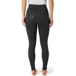 Horze Women's High Waist Full Seat Tights W/Phone Pocket - Black -Ovation Sale Shop 669819 800 800