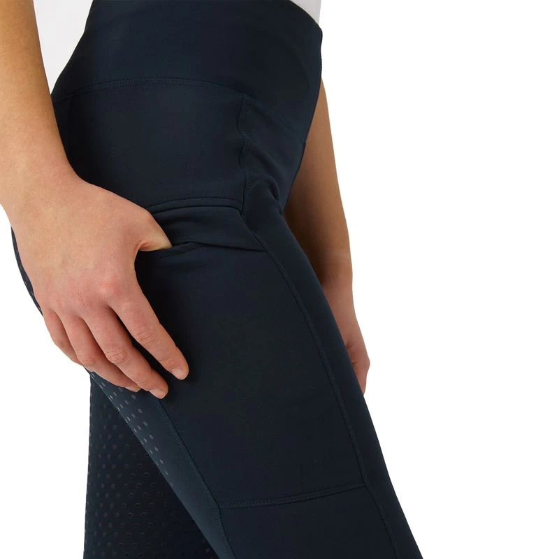 Horze Women's Gwen Super Flex Full Seat Tights - Dark Blue 2 Horze Women's Gwen Super Flex Full Seat Tights - Dark Blue - Image 2