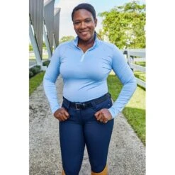 RJ Classics Women's Harper Silicone Knee Patch Breeches - Navy -Ovation Sale Shop 670703 800 800