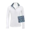 RJ Classics Kids' Maddie Jr 37.5 Show Shirt - White/Blue Paisley Floral -Ovation Sale Shop 673128 800 800